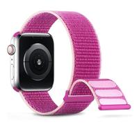 Nylon Sport Band compatible avec bande 38 mm 40mm 41 mm 42 mm 44 mm 45 mm femmes hommes bracelet tressé compatible pour la série Iwatch 9/8/7/6/5/4/3/2 SE