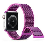 Nylon Sport Band compatible avec bande 38 mm 40mm 41 mm 42 mm 44 mm 45 mm femmes hommes bracelet tressé compatible pour la série Iwatch 9/8/7/6/5/4/3/2 SE