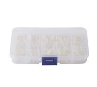 Nylon StandoffStandoff Carte Mère Entretoise 200 Pièces M2.5 Vis à Tête Hexagonale Boulons Écrous Kit,Nylon Mâle Femelle Hex Entretoise Boulons Écrous Assortiment Ensemble avec