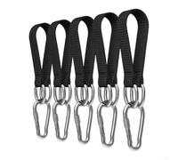 Nylon Swing Strap Set 5pcs with Carabiner Hook(50cm*25mm) | Multiple lengths available, 20cm to 50cm options, fits various tree diameters, garden pour playground use