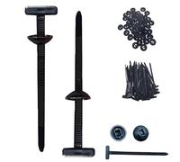 Nylon Universal Cable Tie Buckle, Car Wire Tie Straps Nylon Push Mount Cable Tie, High Heat | Durable | Replaces Screws, For Auto Repairing Quick Fix and Cable Management (20pcs)