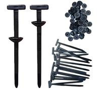 Nylon Universal Cable Tie Buckle, Heavy Duty Self-Locking Nylon Zip Ties Holder, 2025 Upgrade Multipurpose Plastic Cable Ties Tool, UV Resistant Black Zipties for Car Daily Repair (50pcs)