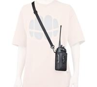 Nylon Walkie Talkie Pouch Case Compatible with Motorola GP328 PRO5150 GP320 GP340 MTX960 President Randy 3(III) Sepura Mindland Radio Portable with Belt Loop and Wrist Strap,Black,Radio holder