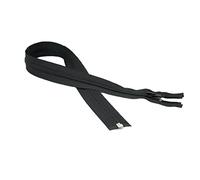 Nylon Zip with Separating Ends 6mm Teeth -30cm - Black x 10pcs
