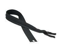 Nylon Zip with Separating Ends 6mm Teeth -50cm - Black x 1pcs
