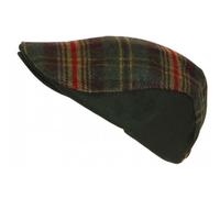 Nyls Création Béret Casquette Anglaise Verte à Carreaux en Laine Chaude Hunter - Taille Unique - Vert