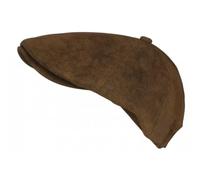 Nyls Création Beret Casquette Gavroche Cuir Marron Clair Rétro en Suedine Ajustable Nylro - Taille Unique - Marron