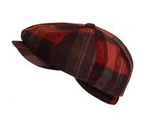 Nyls Création Beret Casquette Gavroche Rouge et Orange en Laine Charly - Taille Unique - Rouge