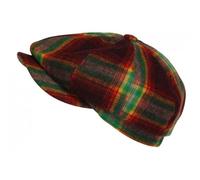 -Nyls Création-Beret Casquette Gavroche Rouge et Verte en Laine Charly - Rouge Taille unique