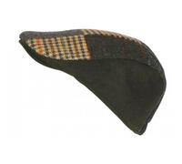 Nyls Création Béret Casquette Patchwork Verte et Beige en Laine Style Anglais Uxwel - Taille Unique - Vert