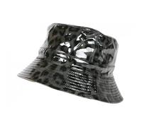 -Nyls Création-Bob Chapeau de Pluie Gris et Noir Leopard Original Leora - Gris Taille unique