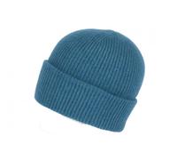 Nyls Création Bonnet Angora Bleu Canard en Laine Douce et Classe Antje - Taille Unique - Bleu