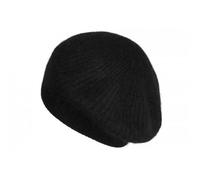 -Nyls Création-Bonnet Béret Angora Noir en Laine Douce et Tendance Angela - Noir Taille unique