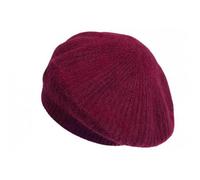 -Nyls Création-Bonnet Béret Angora Rouge en Laine Douce et Tendance Angela - Rouge Taille unique