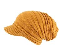 Nyls Création Bonnet Casquette Rasta Jaune en Laine Fashion Kift Taille Unique - Jaune