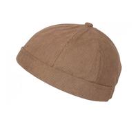 -Nyls Création-Bonnet Docker Marron en Velours Look Marin Miki Kerouak - Marron Taille unique