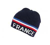 Nyls Création Bonnet France Bleu Blanc Rouge Drapeau Tricolore en Laine Marine - Taille Unique - Bleu