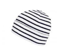 Nyls Création Bonnet Marin Enfant Blanc et Bleu Look Breton Elfenn de 7 a 12 Ans - Taille Unique - Blanc
