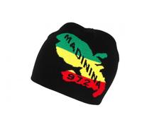 Nyls Création Bonnet Martinique 972 Noir Madinina Look Rasta - Taille Unique - Noir