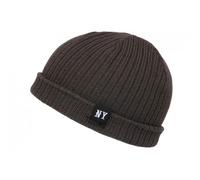 -Nyls Création-Bonnet New York Gris Anthracite Docker Streetwear en Laine Arkton - Gris Taille unique