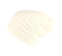 Nyls Création Bonnet Rasta Long Blanc Cassé Beige Laine Oversize Jack - Taille Unique - Beige