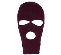 Nyls Création Cagoule Trois Trous Rouge Bordeaux en Laine Confort et Chaude Ryder - Taille Unique - Rouge