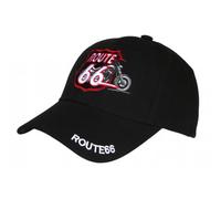 Nyls Création Casquette 66 Noire Style Biker Moto Americaine Vintage - Taille Unique - Noir