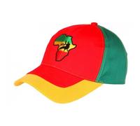 -Nyls Création-Casquette Afrique Lion de Juda Rasta Jaune Rouge Verte - Rouge Taille unique