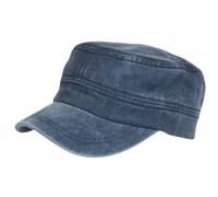 -Nyls Création-Casquette Armee Bleu Marine Coton Delave Retro Militaire Fybil - Bleu Taille unique