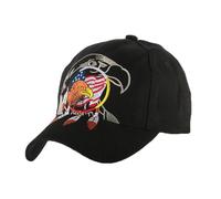 -Nyls Création-Casquette Baseball Biker Aigle USA - Noir
