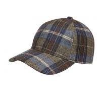 Nyls Création Casquette Baseball Laine Marron et Bleue a Carreaux Tendance Britty - Taille Unique - Marron