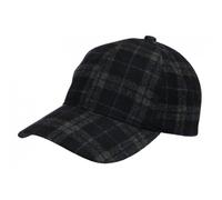 -Nyls Création-Casquette Baseball Laine Noire et Grise a Carreaux Tendance Britty - Noir Taille unique