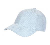 Nyls Création Casquette Baseball Velours Gris Bleu Clair cotele Sneyson - Taille Unique - Gris
