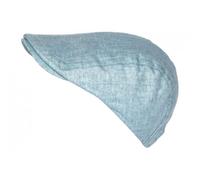 -Nyls Création-Casquette Beret Bleu Ciel Brillant Original en Lin Shiny Sessyk - Bleu Taille unique