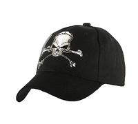 Nyls Création Casquette Biker Noir Tete de Mort - Mixte