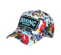 Nyls Création Casquette Boxing Bleue et Rouge Patch Reflect Streetwear Baseball - Taille Unique - Bleu