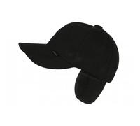 Nyls Création Casquette Cache Oreille Noire en Polaire Chaude et Confort Wylfor - Taille Unique - Noir
