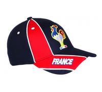 Nyls Création Casquette Enfant France Bleue Coq et Drapeau Tricolore 6 a 11 Ans - Taille Unique - Bleu