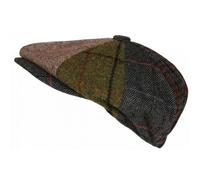 -Nyls Création-Casquette Gavroche en Laine Patchwork Style Anglais Vintage Surwal - Vert Taille unique
