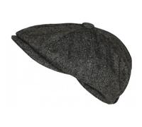 Nyls Création Casquette Gavroche Grise en Laine à Chevrons Style Anglais Vintage Surwal - Taille Unique - Gris