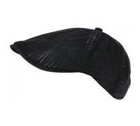 -Nyls Création-Casquette Gavroche Noire en Coton Beret Denim Vintage Gavlyk Taille Reglable - Noir Taille unique