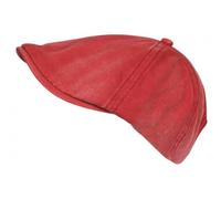 Nyls Création Casquette Gavroche Rouge en Coton Beret Denim Vintage Gavlyk Taille Reglable - Taille Unique - Rouge
