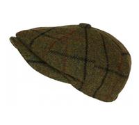 Nyls Création Casquette Gavroche Verte en Laine Carreaux Style Anglais Vintage Surwal - Taille Unique - Vert