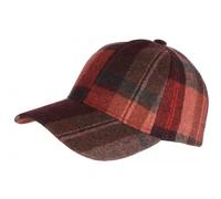 Nyls Création Casquette Laine Rouge Bordeaux a Carreaux Baseball Volga - Taille Unique - Rouge