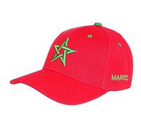 Nyls Création Casquette Maroc Rouge et Verte Drapeau Marocain Baseball - Taille Unique - Rouge