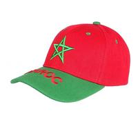 Nyls Création Casquette Maroc Verte et Rouge Drapeau Marocain Baseball - Taille Unique - Vert