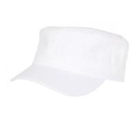Nyls Création Casquette Militaire Blanche Look Army Cubaine en Coton Kostra - Taille Unique - Blanc