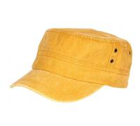 Nyls Création Casquette Militaire Jaune Vintage en Coton Tendance Havana - Taille Unique - Jaune