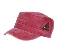 Nyls Création Casquette Militaire Rouge Originale en Coton Classe Stiago - Taille Unique - Rouge