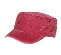 Nyls Création Casquette Militaire Rouge Vintage en Coton Tendance Havana - Taille Unique - Rouge